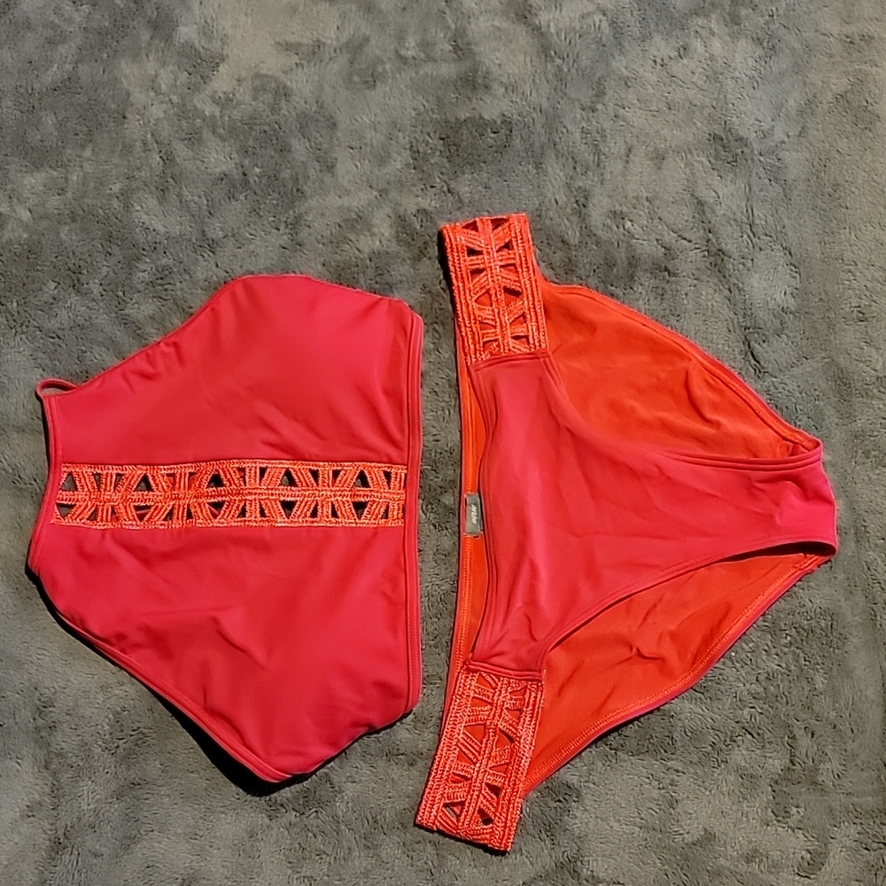 Aerie medium bikini bright pink
